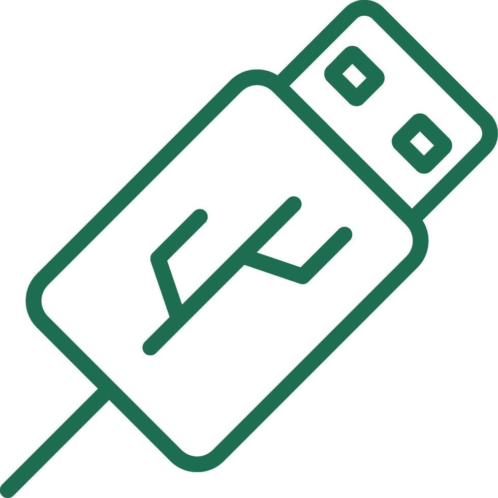 diseño de icono creativo usb vector