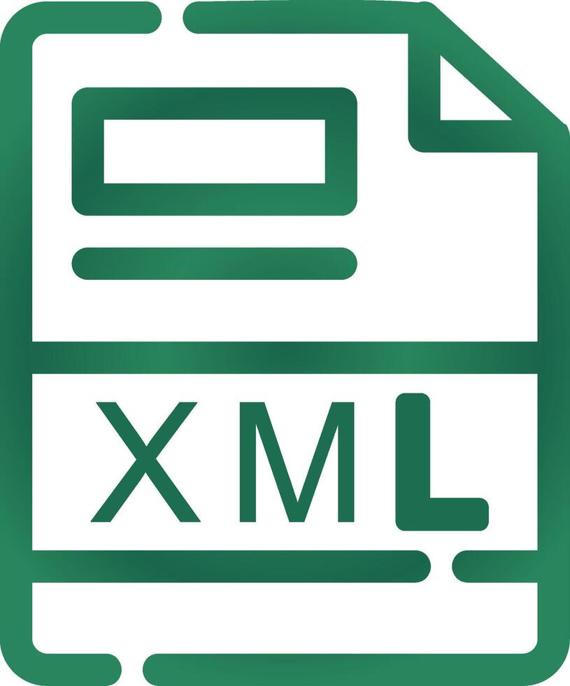 XML Creative Icon Design vector