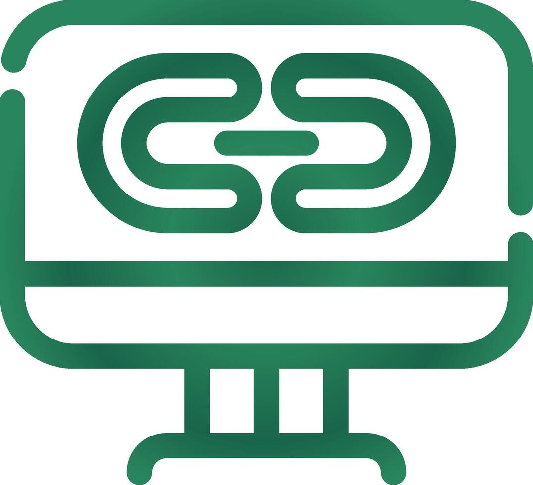 Link Creative Icon Design vector