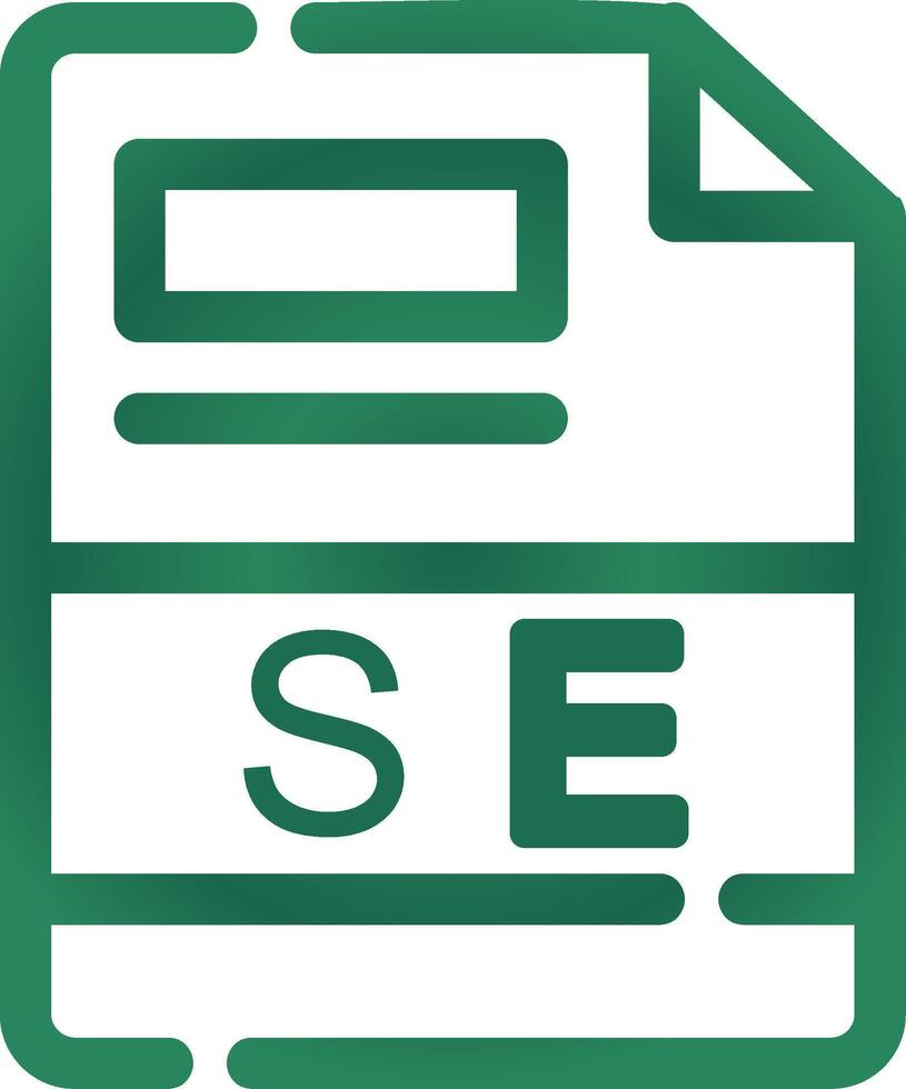 SE Creative Icon Design vector