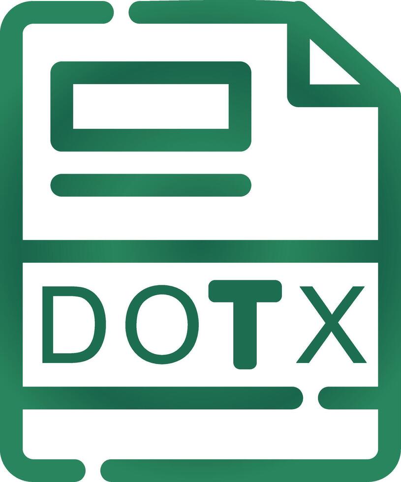DOTX Creative Icon Design vector