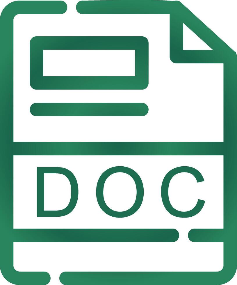 DOC Creative Icon Design vector