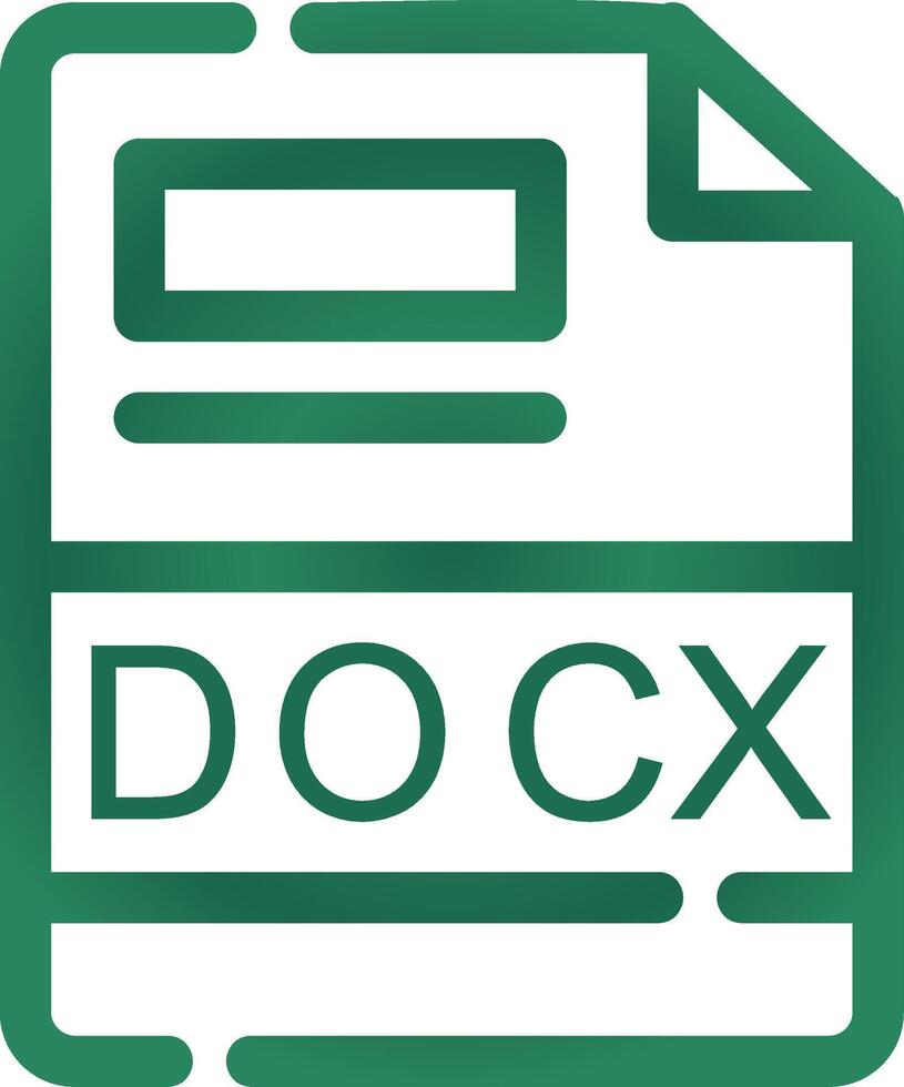 DOCX Creative Icon Design vector