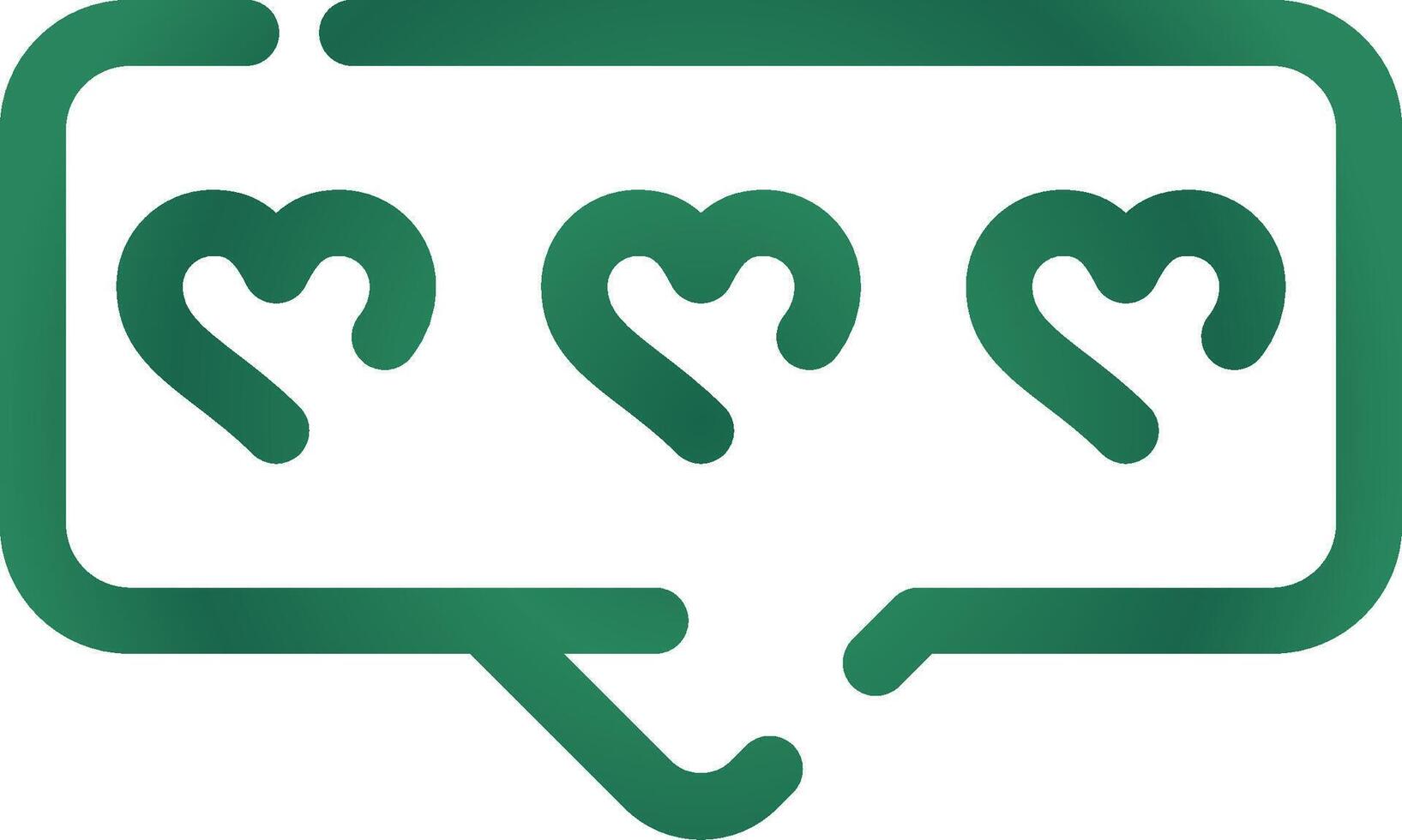Comment Heart Creative Icon Design vector