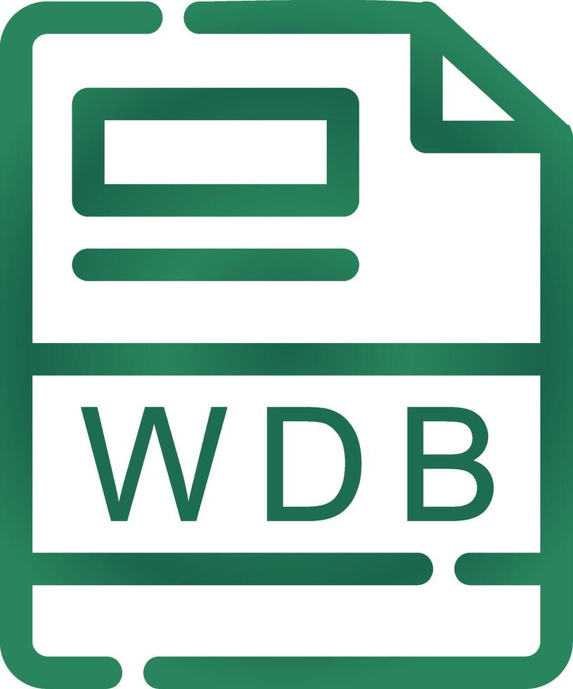 WDB Creative Icon Design vector