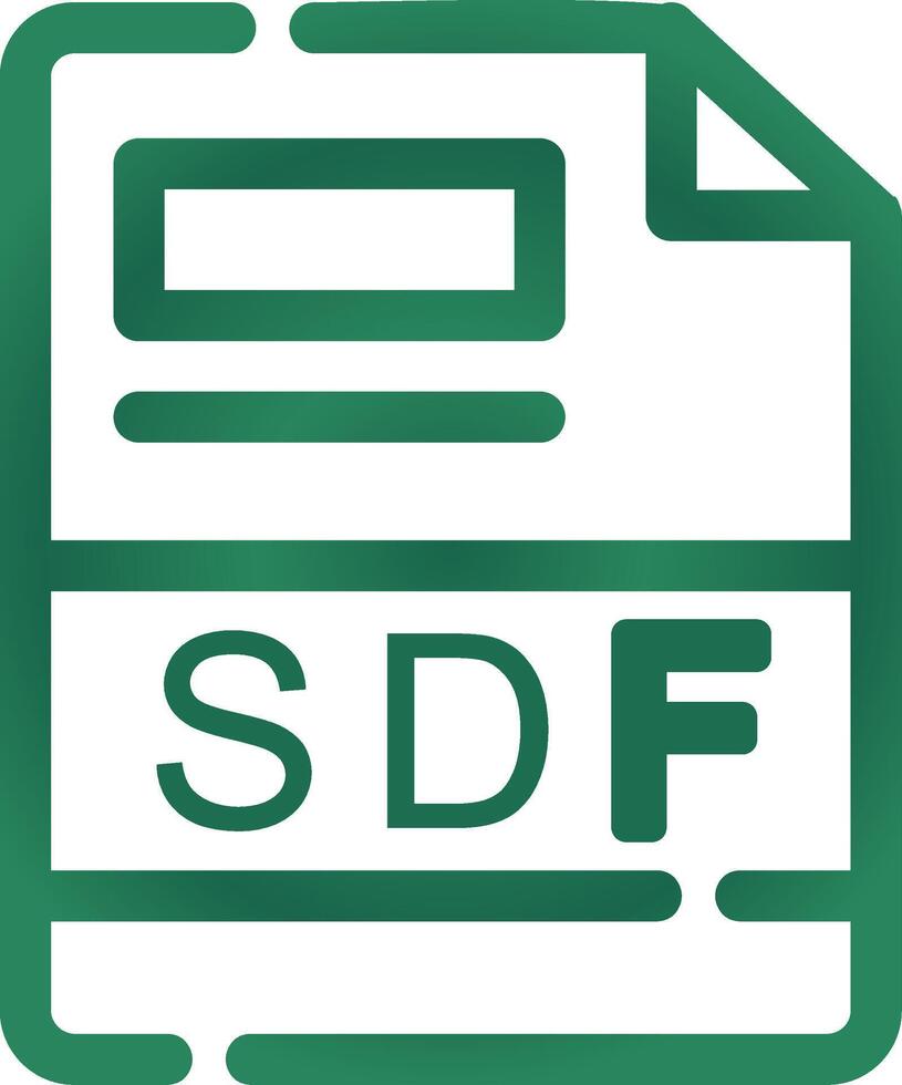 SDF Creative Icon Design vector