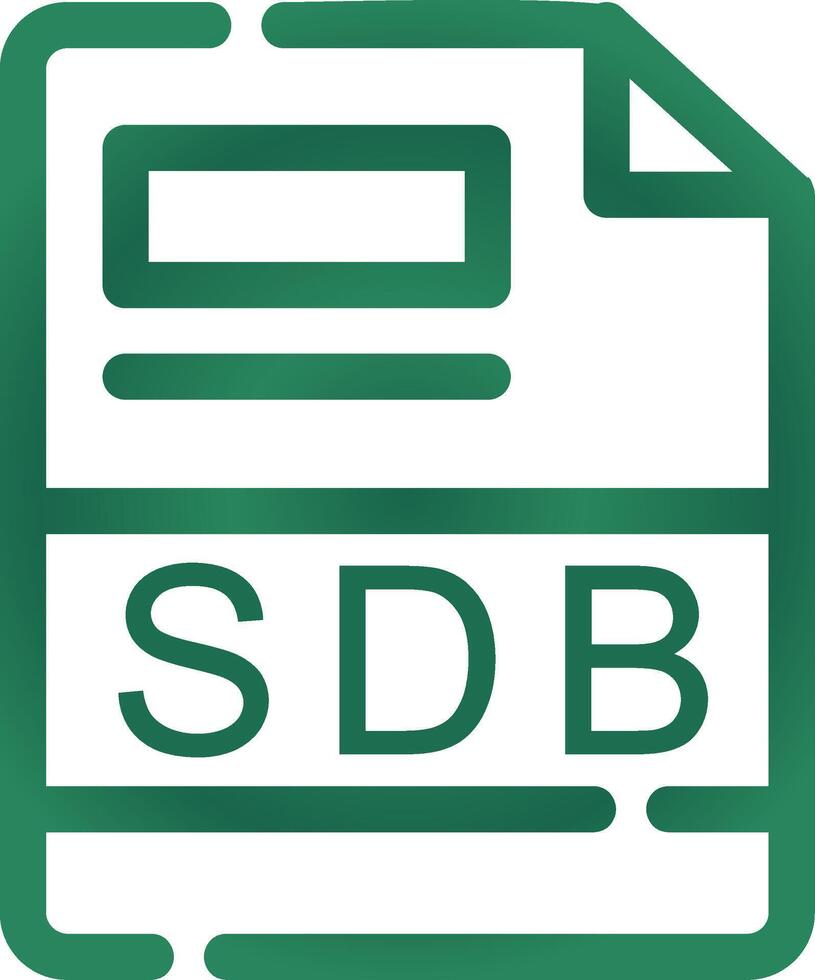 sdb creativo icono diseño vector