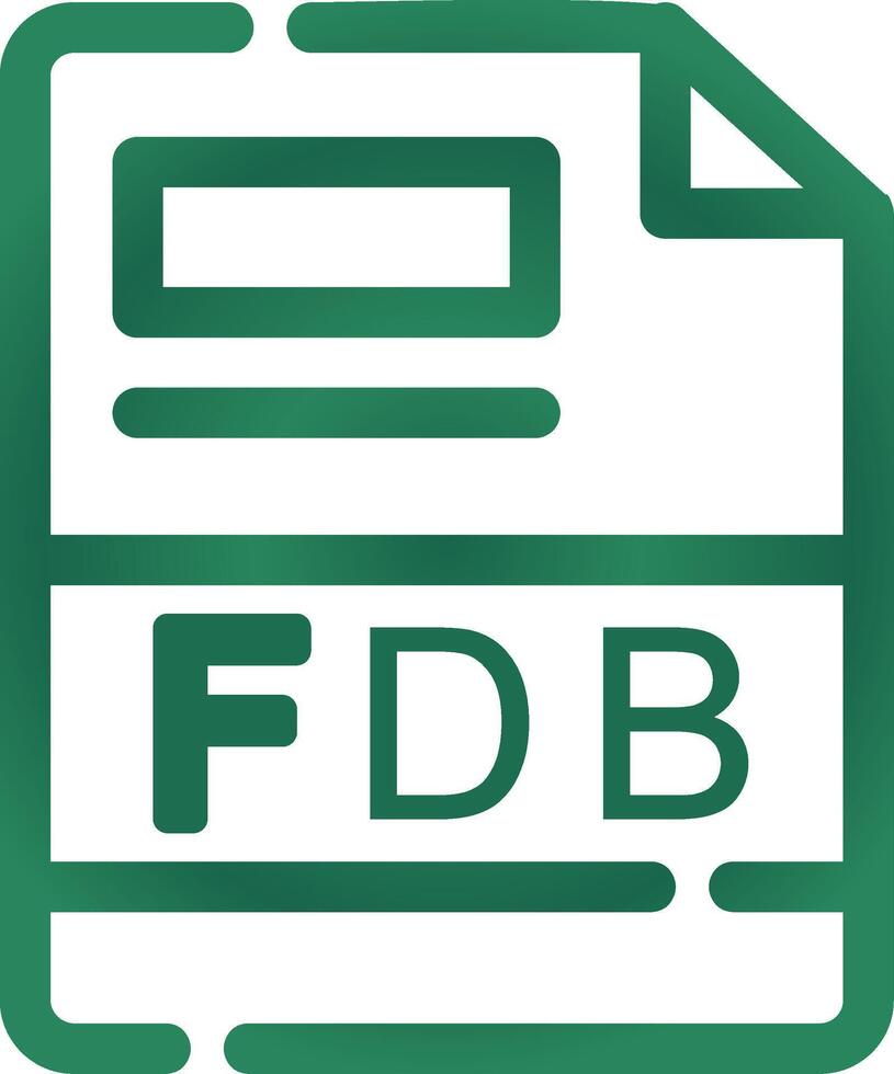 FDB Creative Icon Design vector