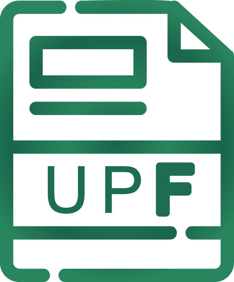 UPF Creative Icon Design vector