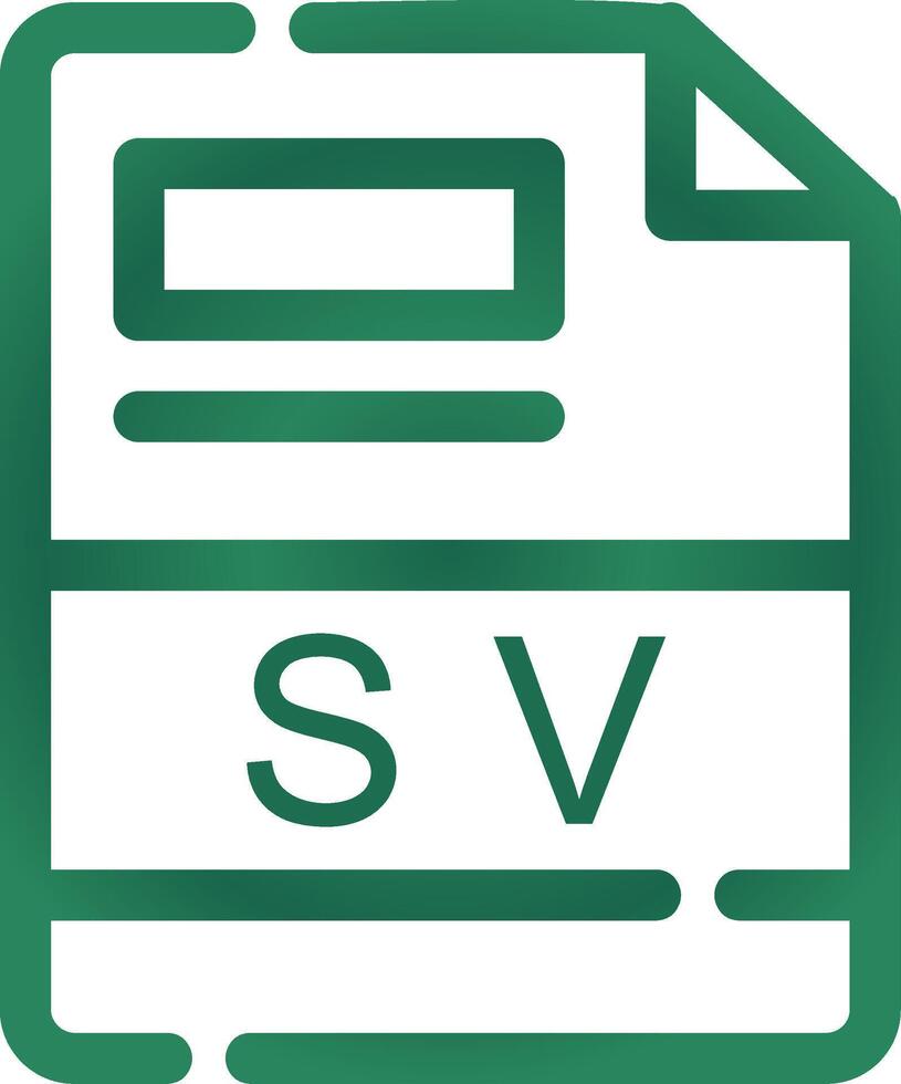 sv creativo icono diseño vector