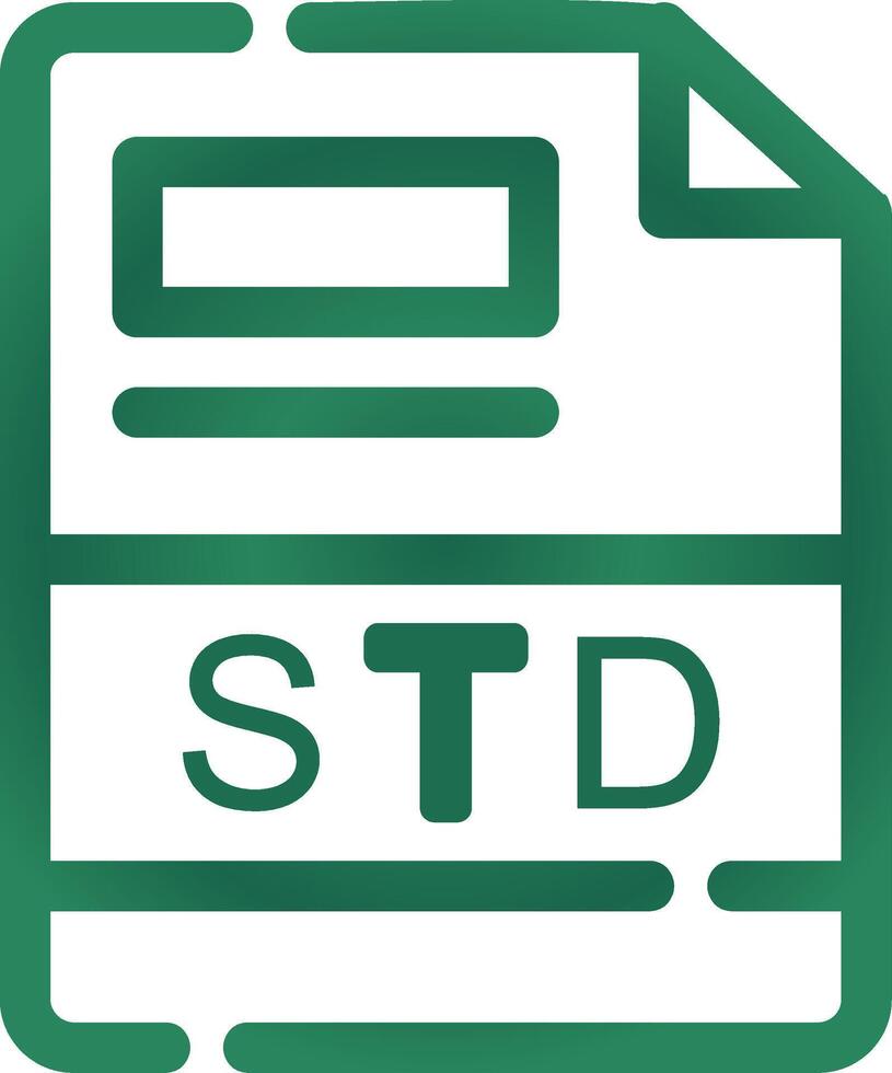 STD Creative Icon Design vector