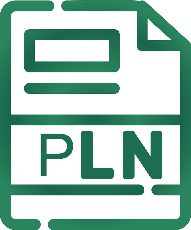 PLN Creative Icon Design vector