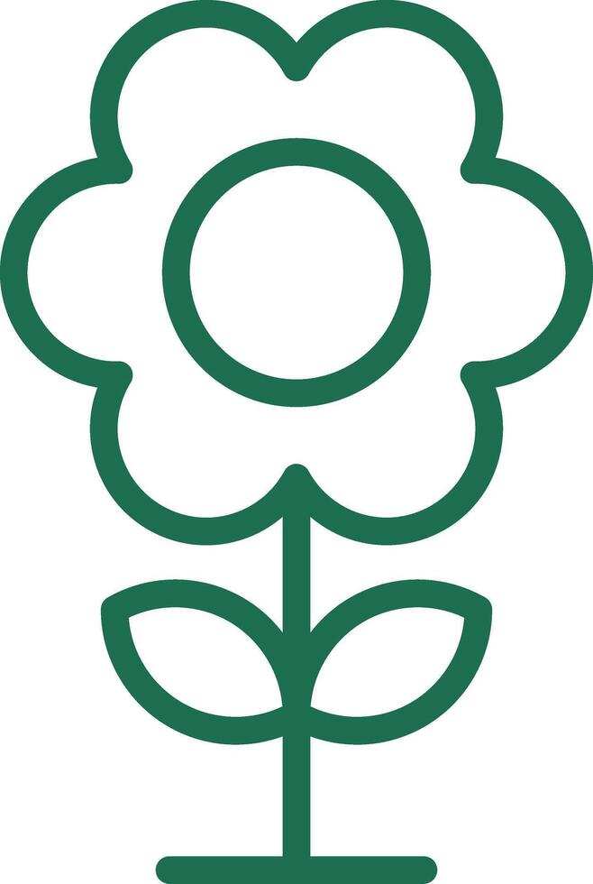 diseño de icono creativo de flor vector