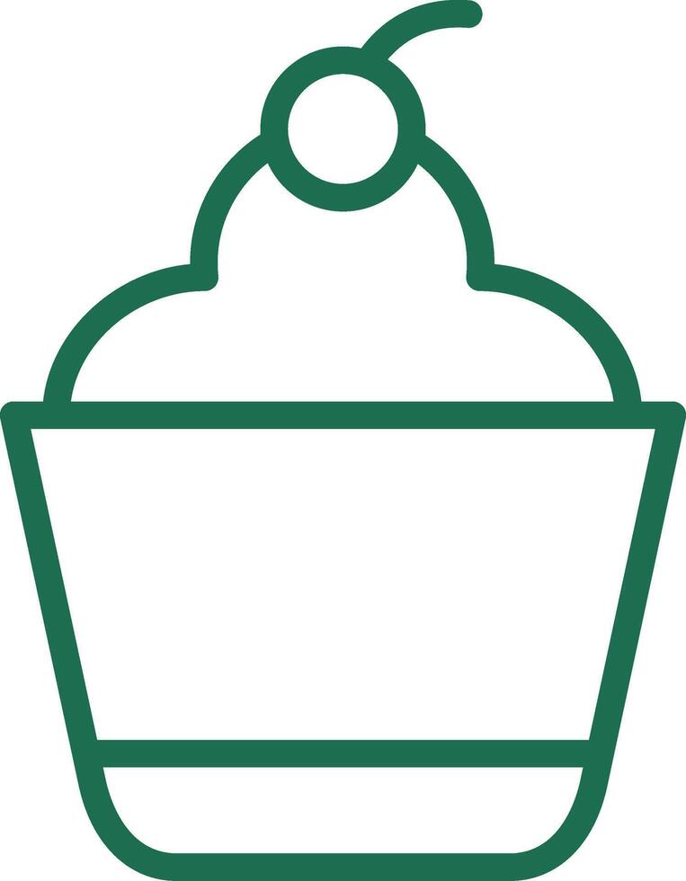 Cupcake Creative Icon Design vector