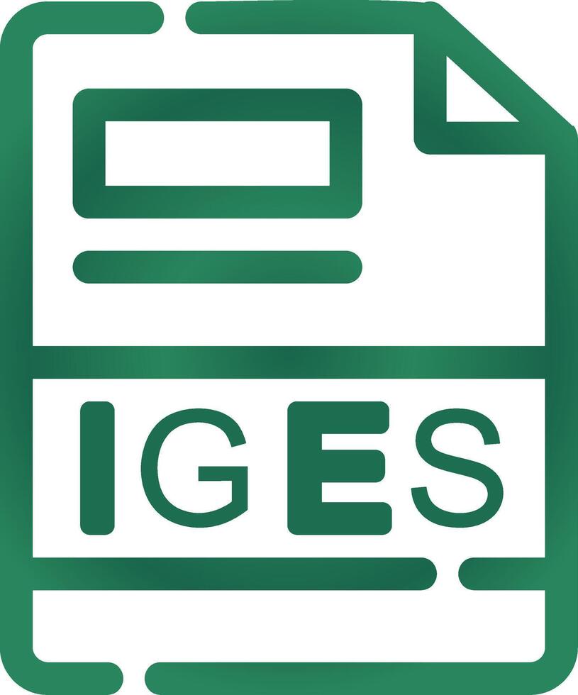 IGES Creative Icon Design vector