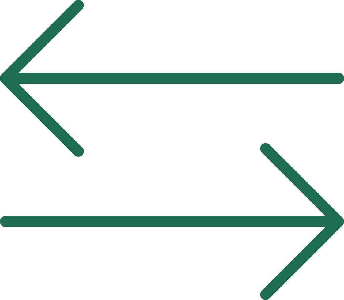 Double Arrow Creative Icon Design vector