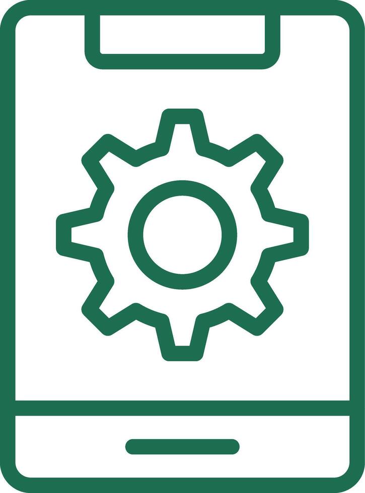 Mobile Setting Creative Icon Design vector