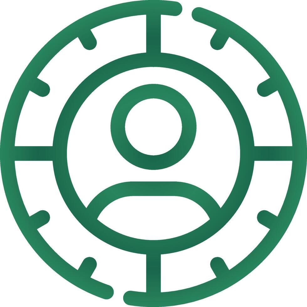 Target Audience Creative Icon Design vector