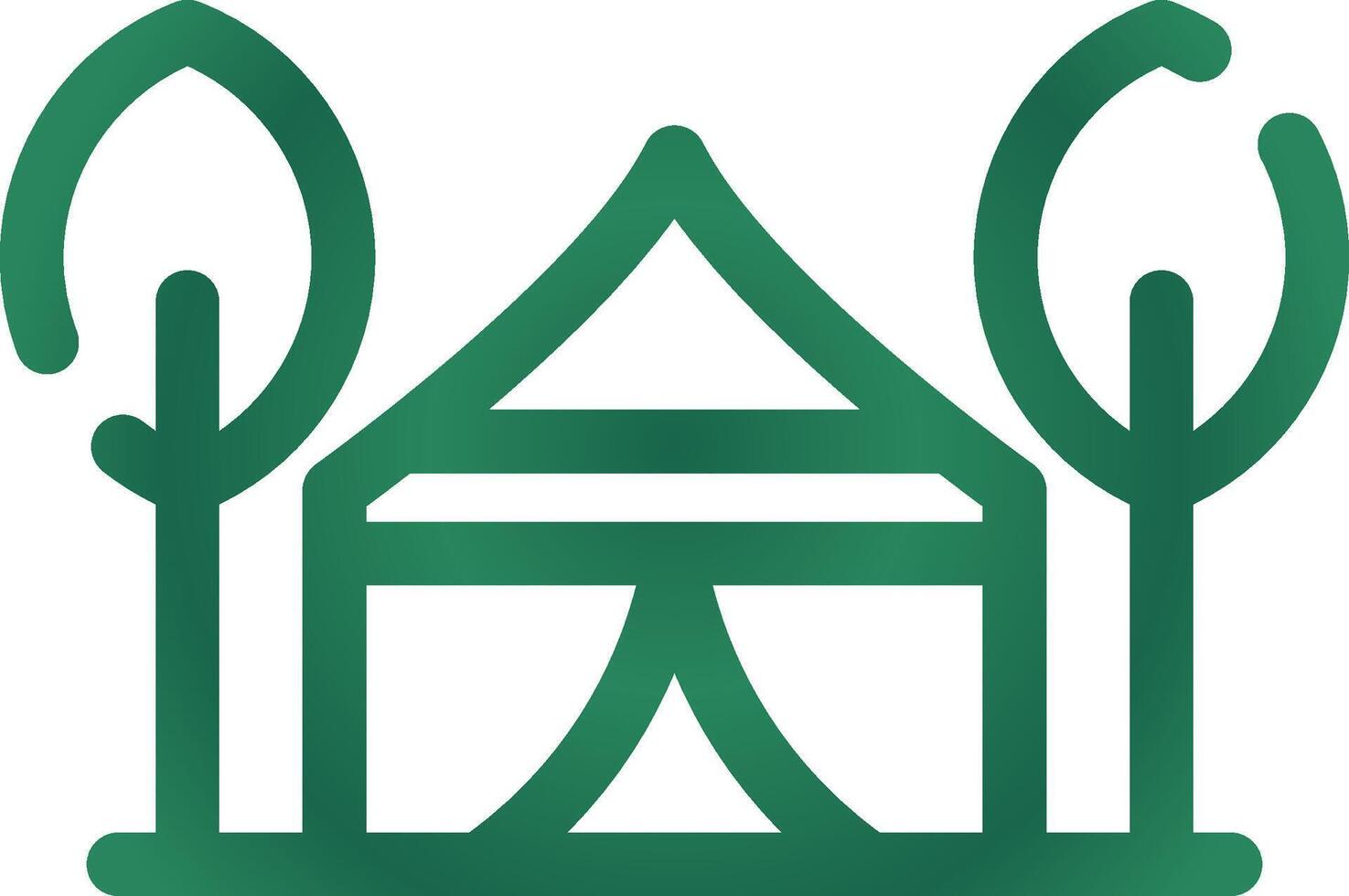 Tent Creative Icon Design vector