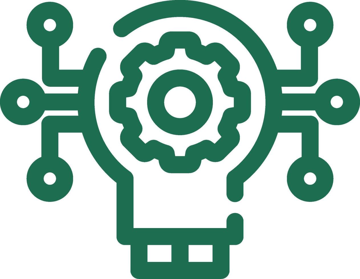 Technology Disruption Creative Icon Design vector