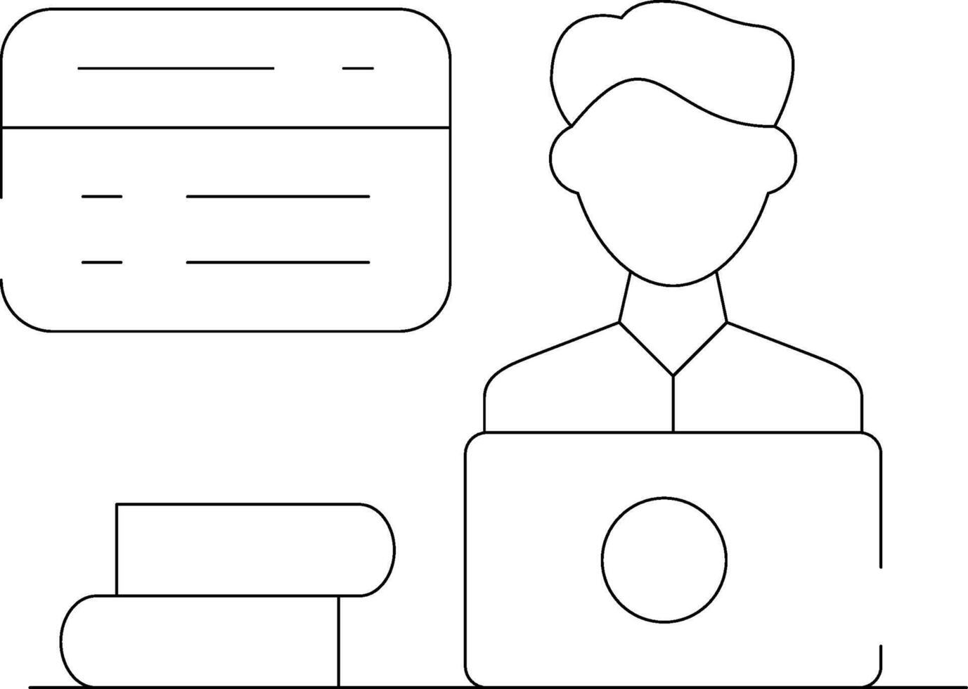 Web Designer Male Creative Icon Design vector