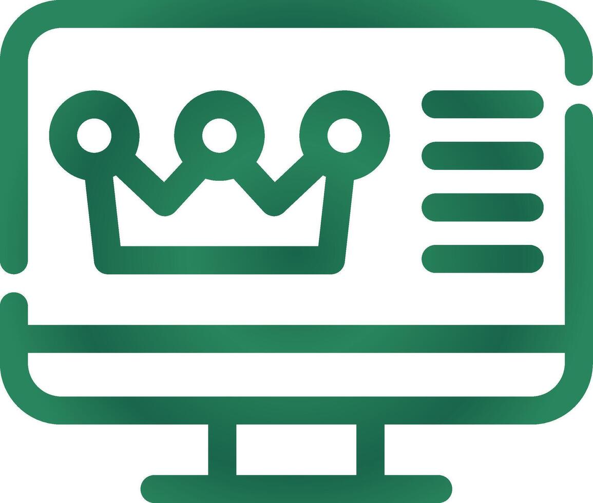Premium Content Creative Icon Design vector
