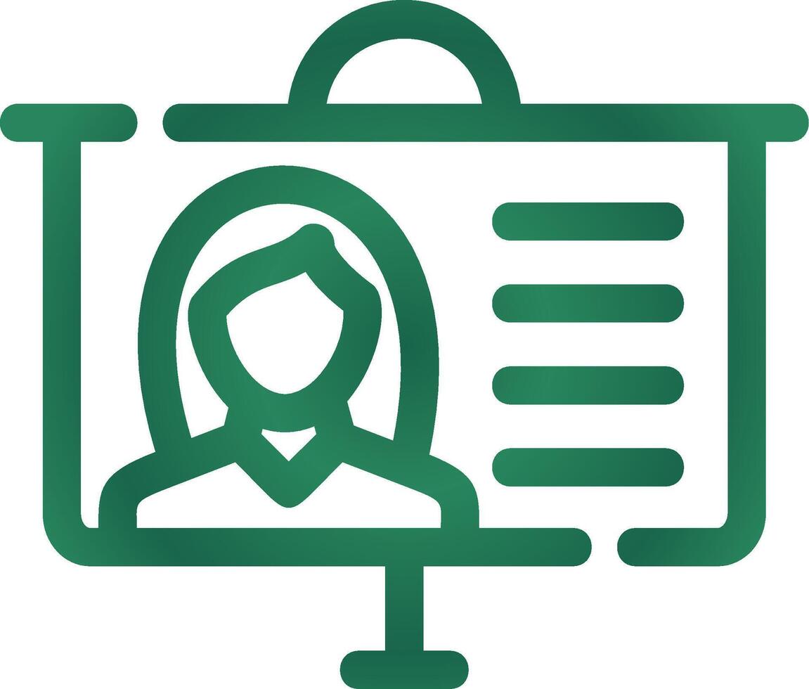 Projector Screen Creative Icon Design vector