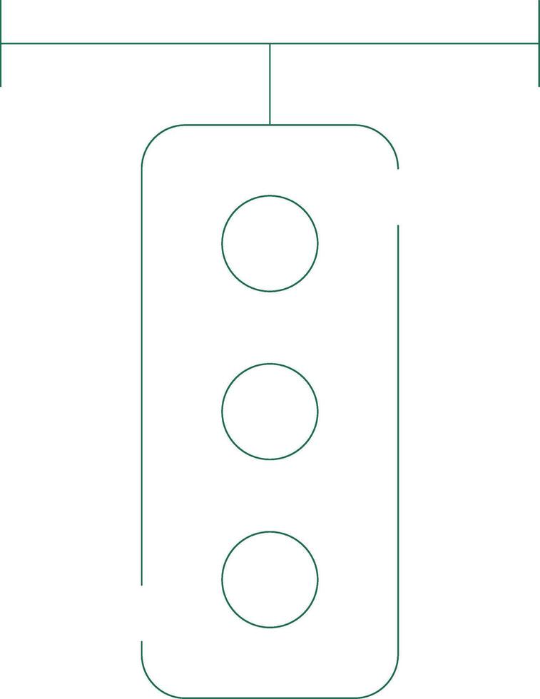 Traffic Light Creative Icon Design vector