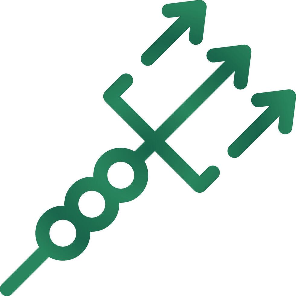 Trident Creative Icon Design vector