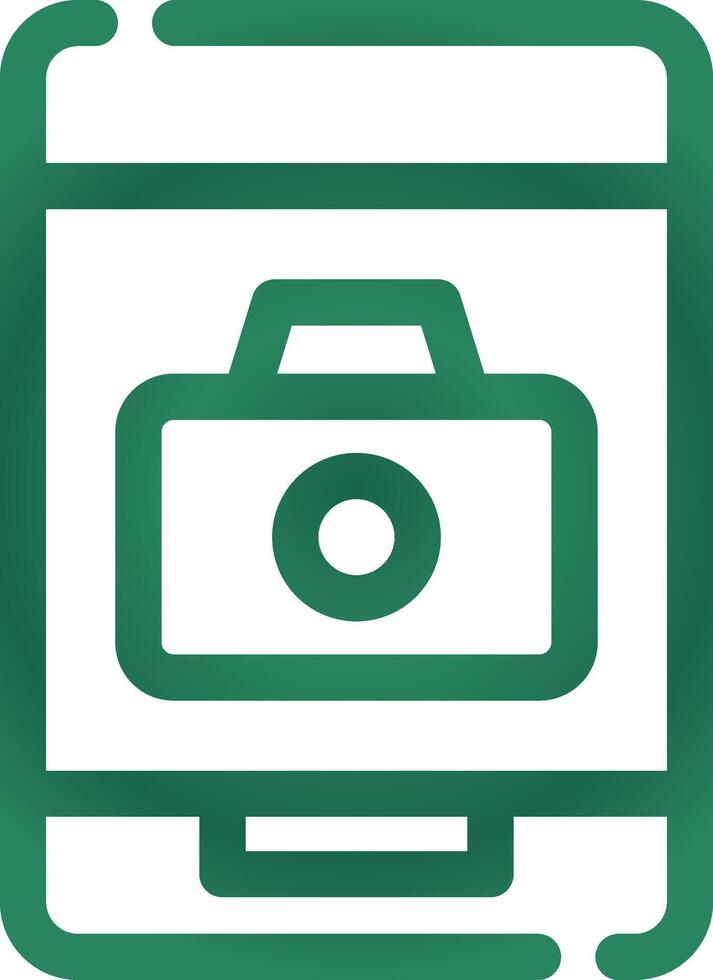 Phone Camera Creative Icon Design vector