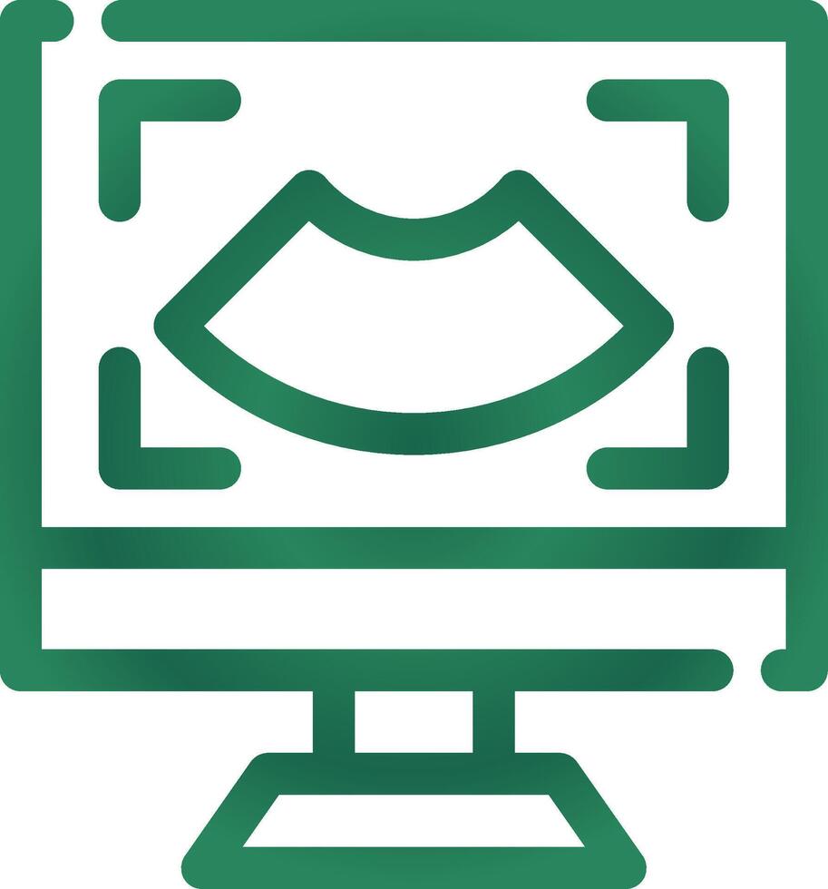 Ultrasound Creative Icon Design vector