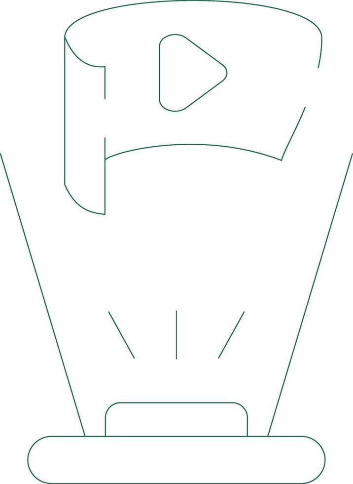 Field Of View Creative Icon Design vector