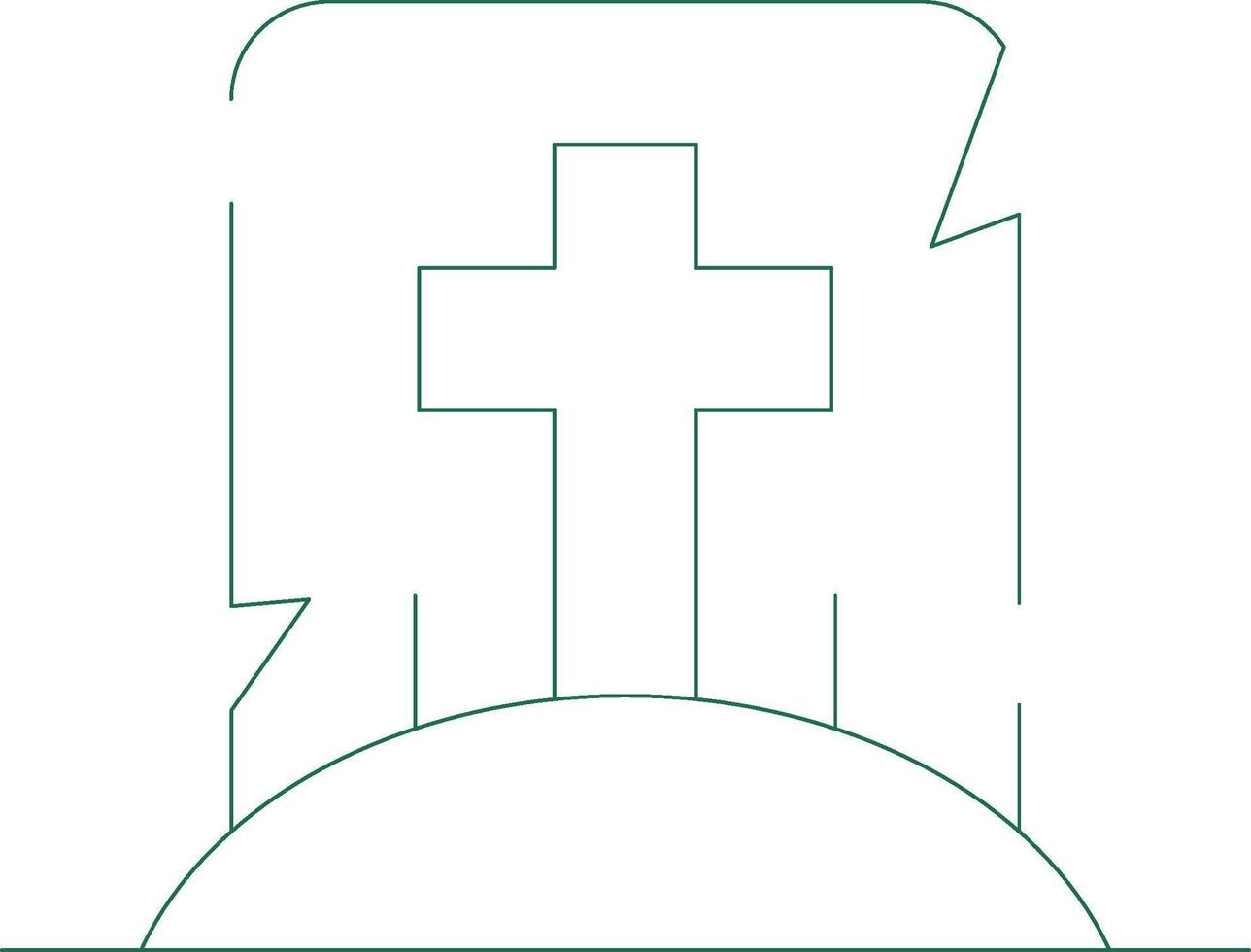 Tomb Creative Icon Design vector