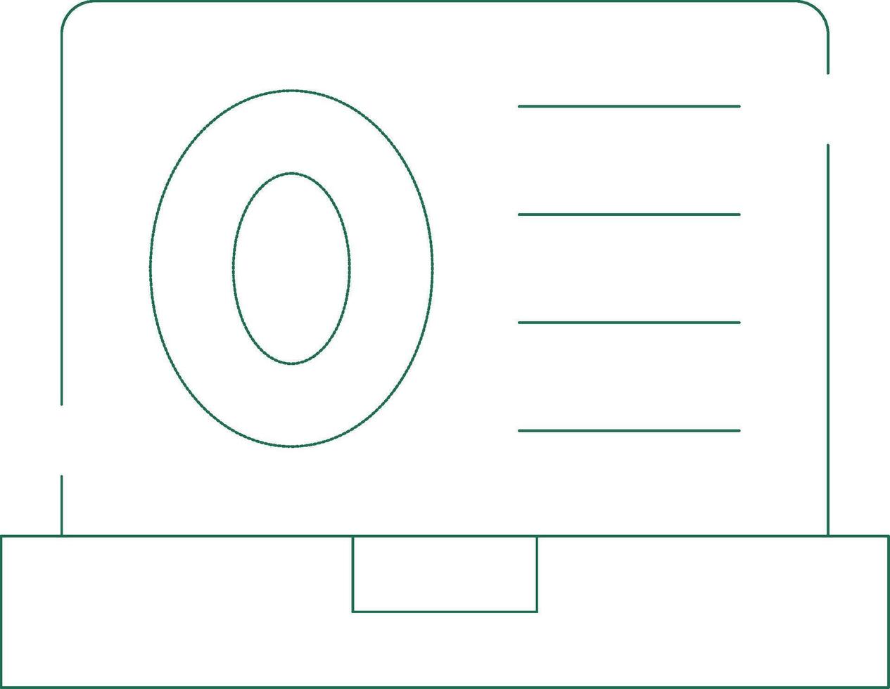 Biometrics Creative Icon Design vector