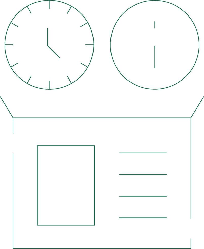 Real Time Inventory Info Creative Icon Design vector