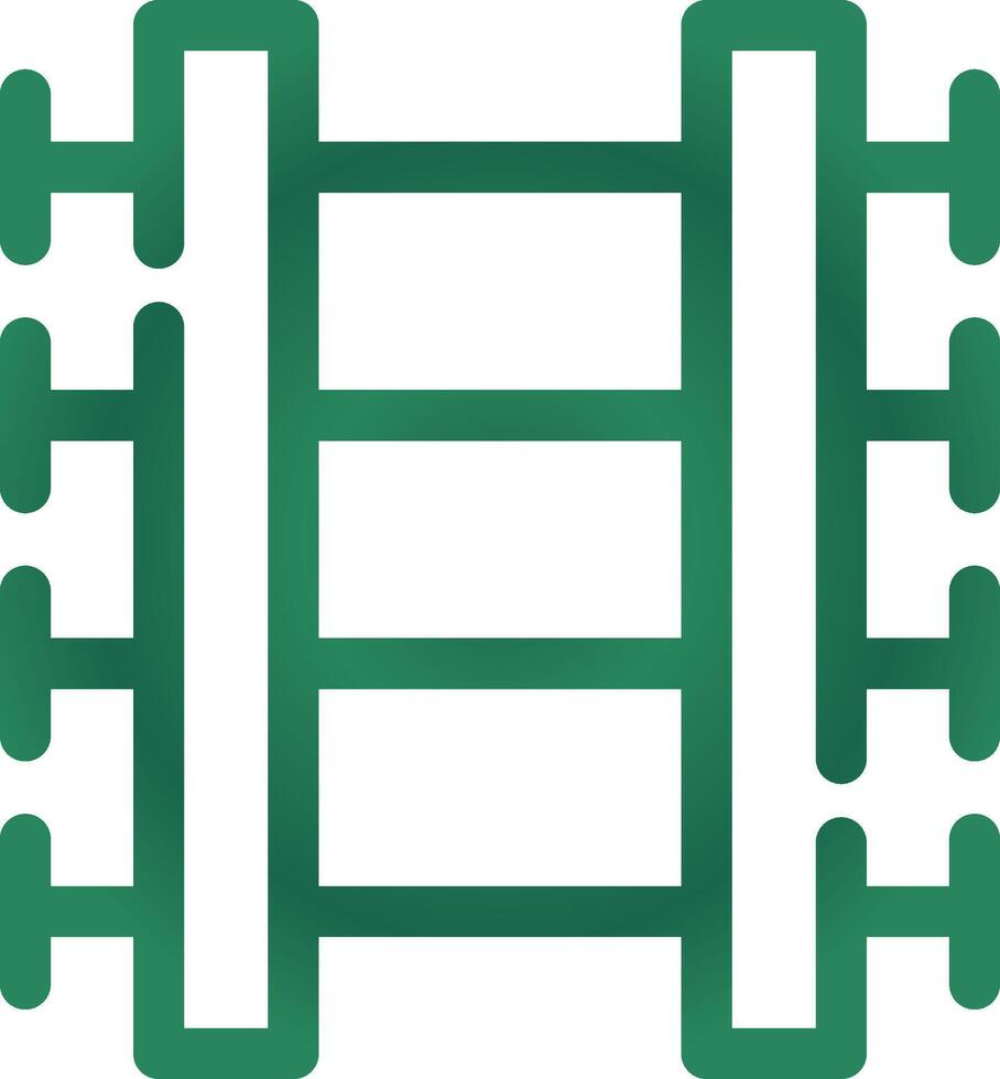 Train Tracks Creative Icon Design vector