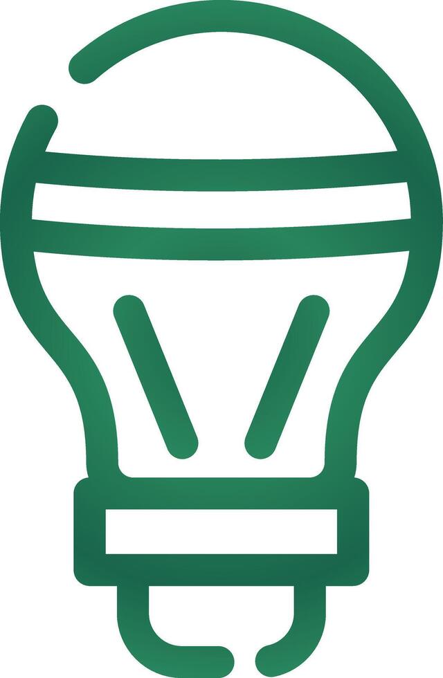 LED Bulb Creative Icon Design vector
