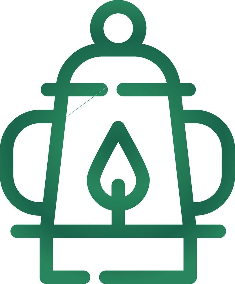 Oil Lamp Creative Icon Design vector