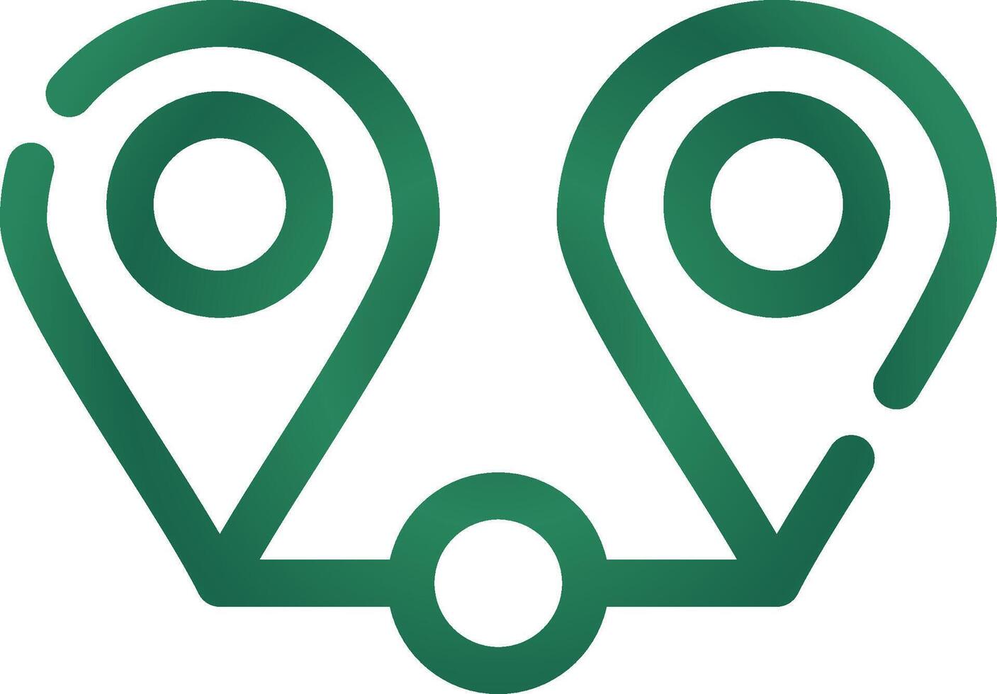 Between Creative Icon Design vector