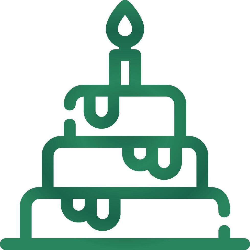 Wedding Cake Creative Icon Design vector