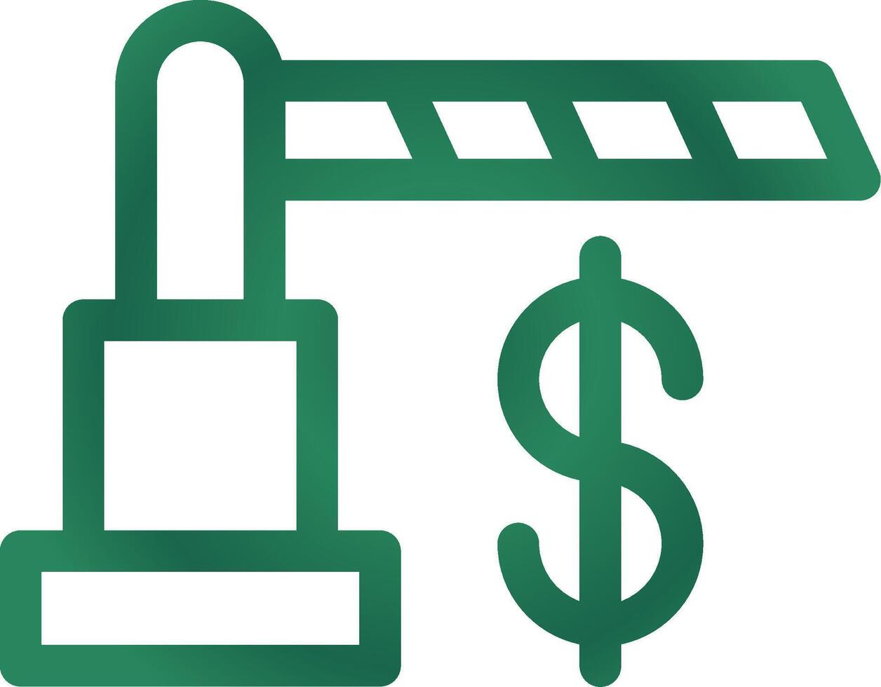 Toll Road Creative Icon Design vector