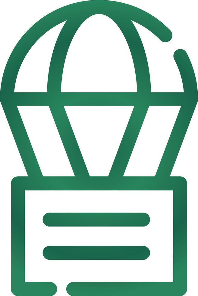 Parachute Creative Icon Design vector