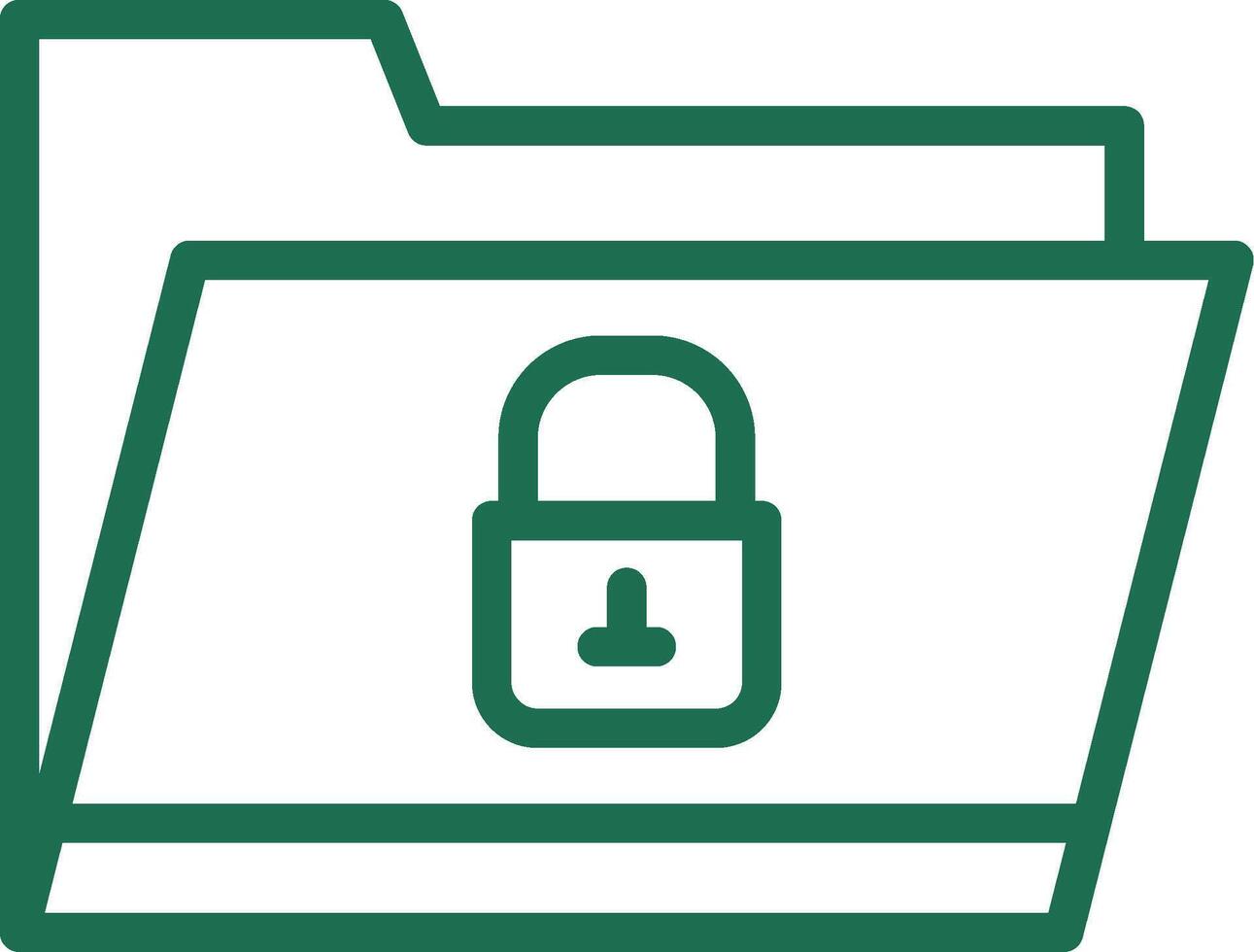 Locked Folder Creative Icon Design vector
