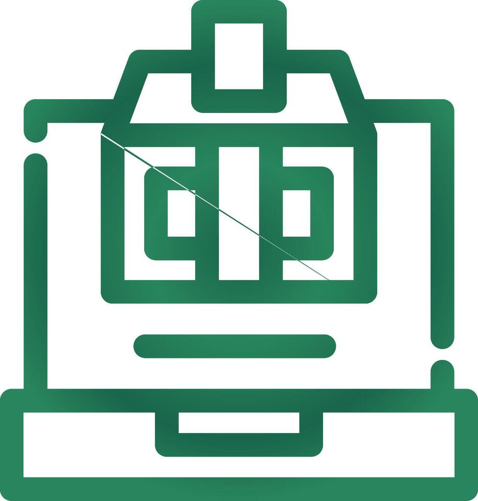 Online Voting Creative Icon Design vector