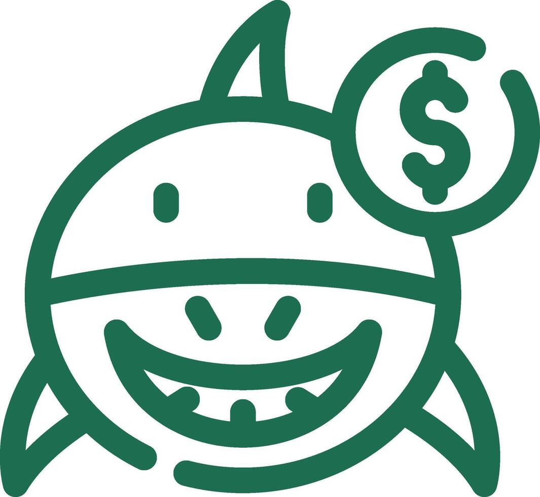 Loan Shark Creative Icon Design vector