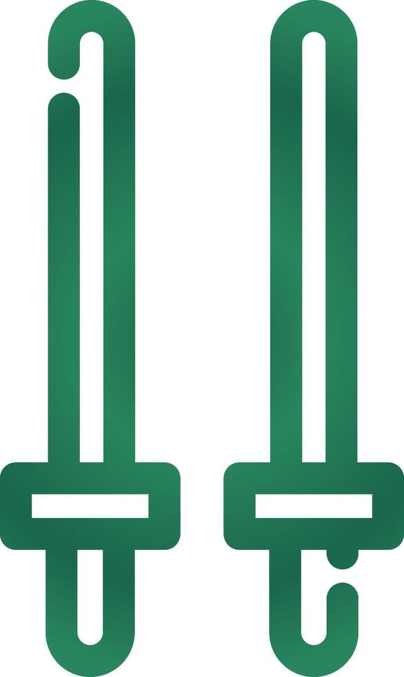 Fencing Creative Icon Design vector