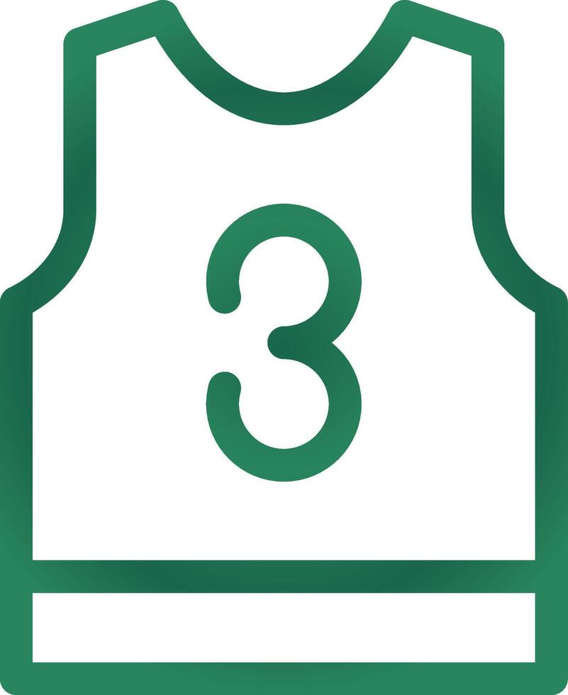 Basketball Jersey Creative Icon Design vector