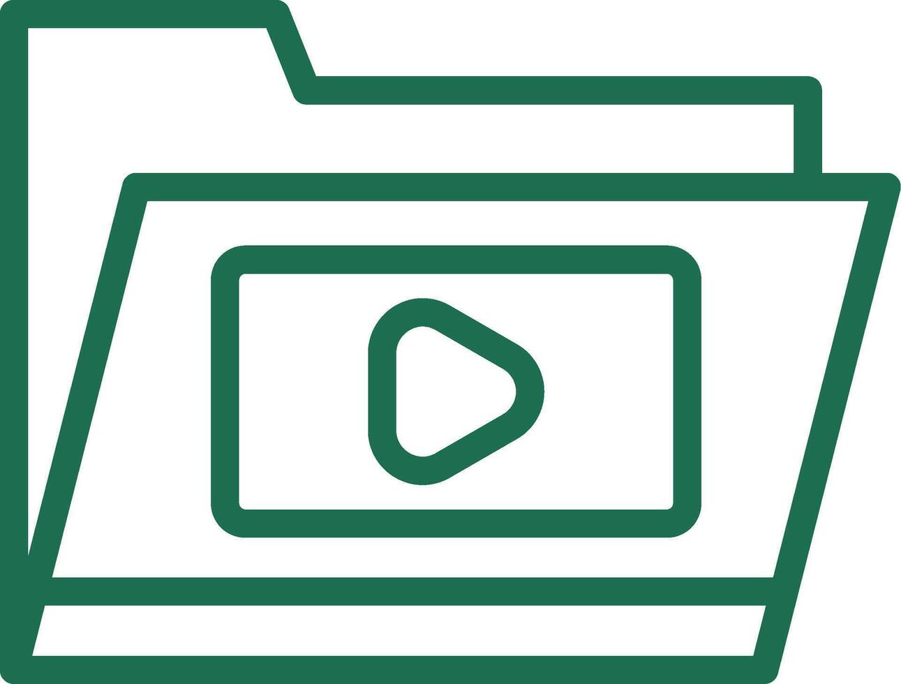 Video Folder Creative Icon Design vector