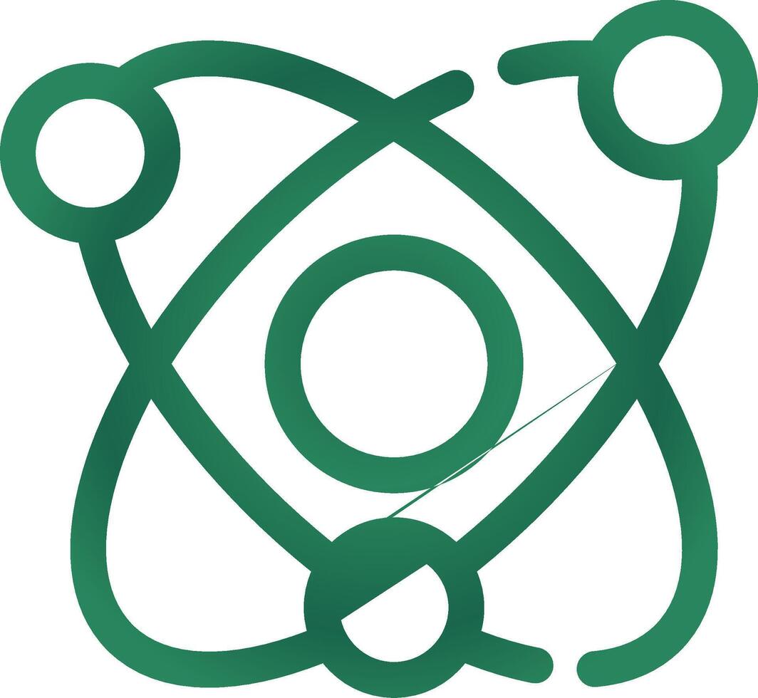Atom Creative Icon Design vector
