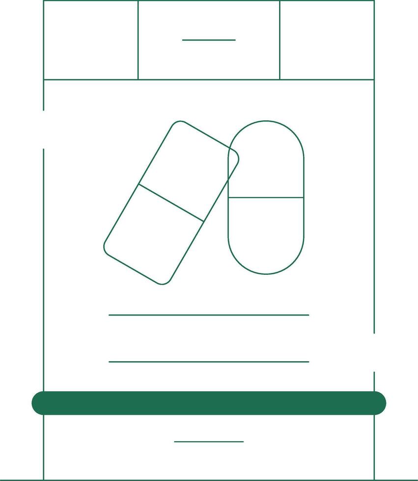 Online Pharmacy Creative Icon Design vector